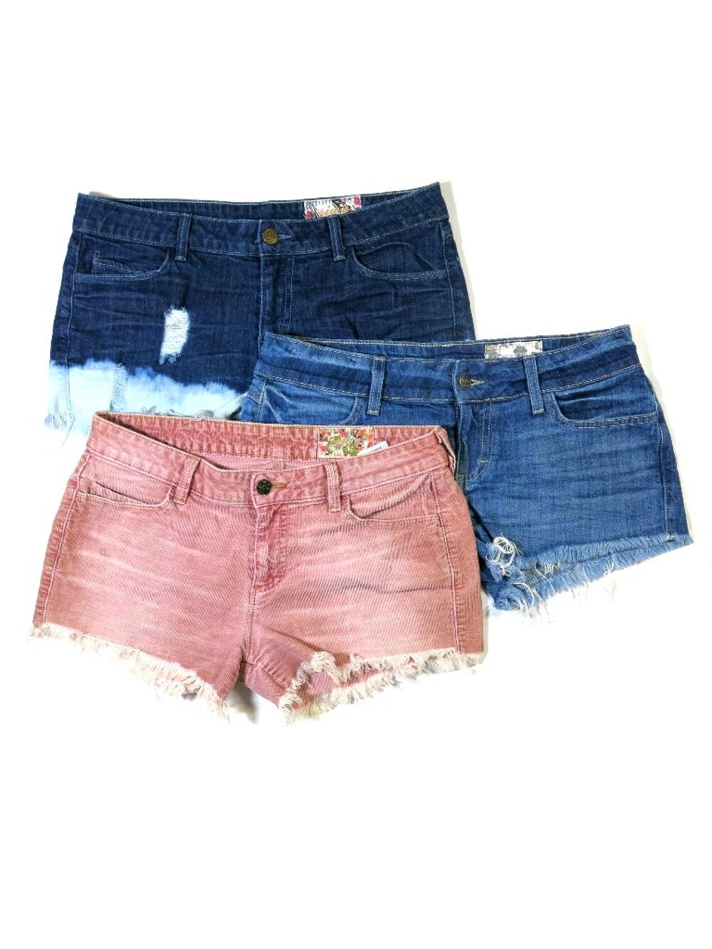 Three Pair Siwy Shorts, Camilla, Come Away With Me, and Alia Sz 28